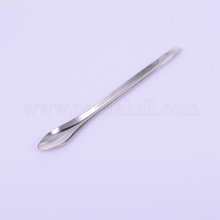 Micro scoop spatule de laboratoire en acier inoxydable AJEW-WH0018-20P-1