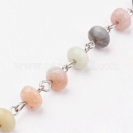 Chaînes de perles manuelles AJEW-JB00305-05-1