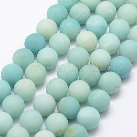 Natural Amazonite Beads Strands G-K209-03A-12mm-1