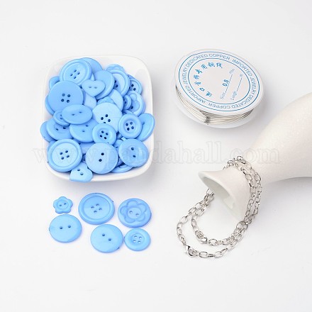 Kostenlose Tutorial DIY Schmuck-Sets für Braceletmaking DIY-LC0015-03-1