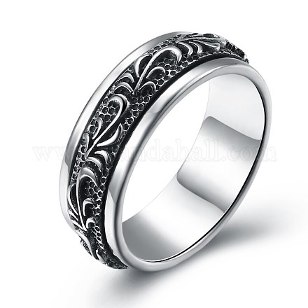 Nueva moda tailandesa anillos de plata 925 esterlina RJEW-BB33692-10-1