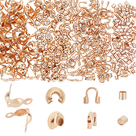 400шт 4 стильные латунные бусины DIY-PH0028-38-1