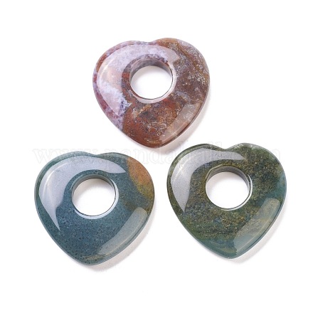 Natural Indian Agate Pendants G-F708-04C-1