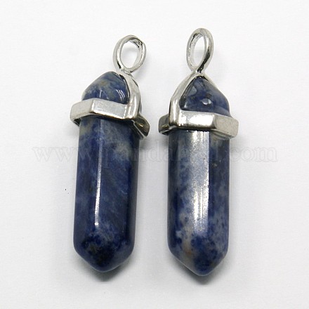 Gemstone Double Terminated Pointed Pendants G-N0037-05-1