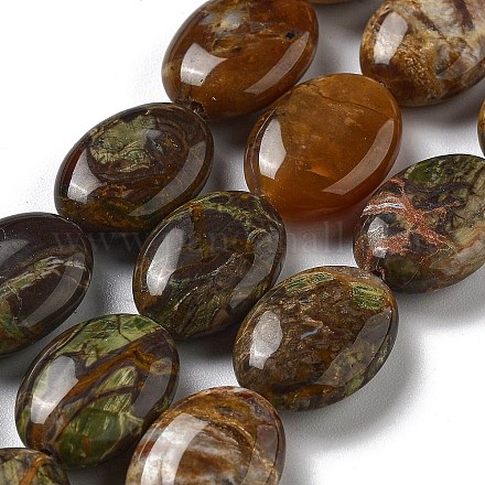 Brins de perles de pierre de richesse naturelle G-P528-M11-01-1