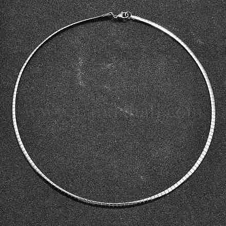 Не тускнеющие ожерелья из нержавеющей стали 304 X-NJEW-D274-01P-1