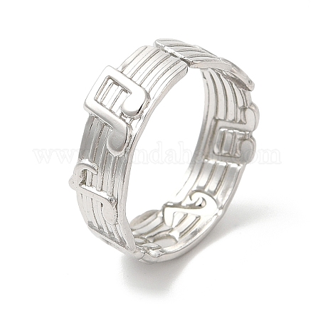304 широкое кольцо на палец на манжете из нержавеющей стали. RJEW-L107-015P-1