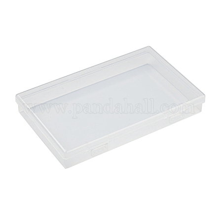 ポリプロピレン製プラスチックビーズ収納ケース  長方形  透明  17.5x10.5x2.6cm CON-XCP0002-16-1
