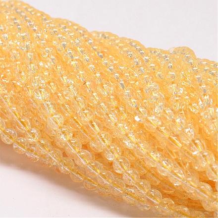Synthetic Crackle Quartz Beads Strands CCG-K001-10mm-04-1