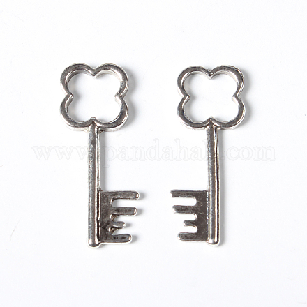 Tibetan Silver Skeleton Key Pendants X-LF1771Y-1