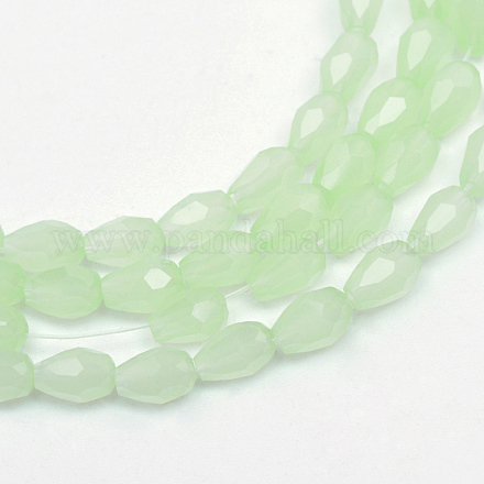 Imitation Jade Glass Bead Strands X-GLAA-R168-3x5-03A-1
