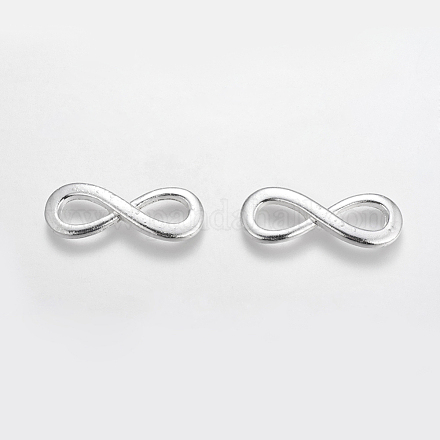 Silver Color Plated Alloy Infinity Links connectors X-TIBE-I009-S-1
