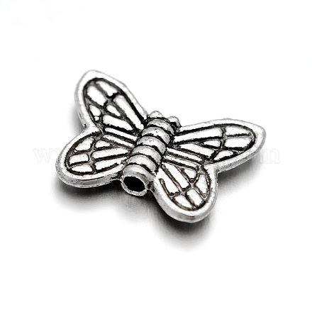 Vintage Alloy Butterfly Beads X-KK-M112-14AS-1