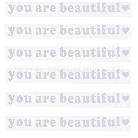 PVC-Aufkleber „You are beautiful“ STIC-WH0013-10A-1