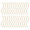 30 Pcs Brass Connector Charms, 2 Hole Connector Links Real 18K Gold Plated Connector Charms Long Bar Links Golden Connector for Bracelet Necklace Jewelry Making
