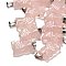 Natural Rose Quartz Pendants, with 201 Stainless Steel Finding, Owl, 24~25x14.5~16x7mm, Hole: 4x7.5mm