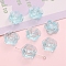 24Pcs Transparent Acrylic Beads, Rose, Pale Turquoise, 18mm, Hole: 1mm