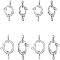 UNICRAFTALE Spring Ring Clasps 12PCS Stainless Steel Spring Ring Clasps 15/18mm Closed Ring Clasps Smooth Surface Clasp Connector Findings for DIY Jewelry Making