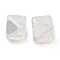 K9 Glass Imitation Austrian Crystal Beads, No Hole, Square, WhiteSmoke, 4x4x4mm