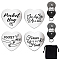 Heart Double-Sided Engraved Stainless Steel Commemorative Decision Maker Coin Set, Pocket Hug Coin, Inspirational Quote Coin, with Velvet Cloth Drawstring Bags, Word, 25x25x2mm