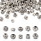 100Pcs 10 Style Tibetan Style Alloy European Beads, Large Hole Beads, Cadmium Free & Lead Free, Mixed Shapes, Antique Silver, 10pcs/style