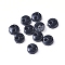 Nylon Tiny Button, Micro Buttons, Sewing Buttons, 2-Hole, Black, 4.5x1.5mm, Hole: 0.8mm