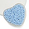 Acrylic Imitation Pearl Beads, Teardrop, Irregular, Opaque, Light Sky Blue, 5x5x4mm, Hole: 1.4mm