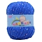 Polyester Yarn, Tweed Yarn, for Sweater Hat, for Knitting Crochet Supplies, Blue, 2mm, about 85.30 Yards(78m)/Skein