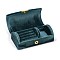 Arch Shaped Velvet Jewelry Set Storage Boxes, Travel Portable Jewelry Case, for Necklaces, Rings, Earrings and Pendants, Teal, 10.2x5.5x3.45cm