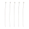 Brass Ball Head Pins, Lead Free and Nickel Free, Silver Color Plated, Size: about 0.6mm thick, 40mm long, about 180pcs/20g