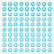 Pandahall 100Pcs 5 Styles Transparent Acrylic Beads, Flat Round with Letter, Light Sky Blue, 7x4mm, Hole: 1.4mm, 20pcs/color