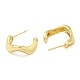 Rack Plating Brass Twist Round Stud Earrings EJEW-Q773-05G-2