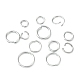 12 estilos 304 conjuntos de anillos de salto de acero inoxidable DIY-FS0004-13-3