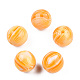 樹脂ビーズ  天然石風  ラウンド  オレンジ  12x11.5mm  穴：1.5~3mm RESI-N034-01-K03-2