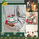 Craspire 8 pieza de guantes de Navidad de fieltro decoración de mano de Navidad con guantes de cuerda de algodón calcetín de ángel reno adorno colgante de Navidad manualidades de fieltro para decoraciones de árbol de Navidad accesorio de fiesta HJEW-CP0001-11-6