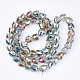 Perlas de vidrio galvanizadas X-EGLA-T016-01-B05-2