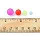 80G 4 Styles Transparent Acrylic Ball Beads FACR-FS0001-02-6