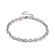 304 bracelet chaîne forçat en acier inoxydable pour homme femme BJEW-E031-01P-01-1