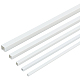 OLYCRAFT 30pcs ABS Plastic Square Bar Rods White Plastic Square Tubes 5 Sizes Square Hollow Tube ABS Plastic Rods for DIY Building Making Architectural Model Making - 3/4/5/6/8mm AJEW-OC0003-08B-1
