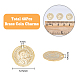 DICOSMETIC 40Pcs Vintage King's Head Coin Pendants Flat Round Golden Pendants Edward VII Head Pendants Commemorative Coins Charms Brass Round Charms Bulk for Jewelry Making KK-DC0002-17-2