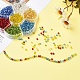 7 Colors Glass Round Seed Beads SEED-YW0001-24C-01-6