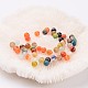 Faceted Round Dyed Natural Striped Agate/Banded Agate Beads X-G-G581-4mm-M-1
