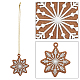 Gorgecraft weihnachtsthema plastikanhänger dekorationen HJEW-GF0001-11-5
