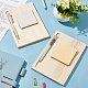 MAYJOYDIY 2pcs Wooden Sticky Note Holder Sticky Note Dispenser 7.8×5.5×0.4inch Memo Pen Notepad Holder Desktop Organizer for Office Desk Home School Office Supplies & Accessories WOOD-WH0001-07C-3