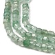 Natürlichen grünen Aventurin Perlen Stränge G-Q002-C01-01-3