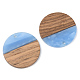 Pendentifs en bois de résine et de noyer RESI-S389-025A-3