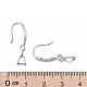 Rhodium Plated 925 Sterling Silver Earring Hooks STER-F033-55P-4