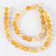 Natürlichen Edelstein Achat runde Perle Stränge G-E233-14-2