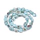 Natural Larimar Beads Strands X-G-L493-37-3