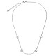 TINYSAND 925 Sterling Silver Interlocking Chain Necklaces TS-N320-S-2